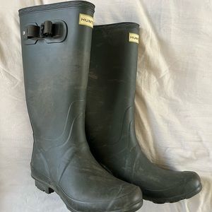 Womens Hunter Boots - Dark Green